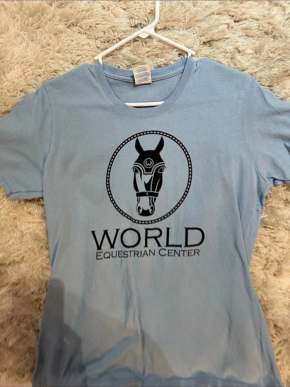 Port & CompanyWorld20 Equestrian Graphic Tee Blue Small